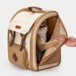 Vintage Cat Carrier Bag Travel Backpack - Image 5