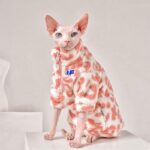 Pink Leopard Print Sphynx Cat Sweatshirt Clothes - Image 9