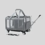 Expandable Large Cat Carrier Bag With Wheels Trolley - Image 5