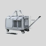 Expandable Large Cat Carrier Bag With Wheels Trolley - Image 4