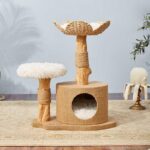 Cattail Solid Wood Cat Tree Climbing Frame - Image 3