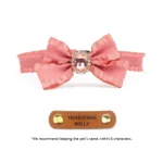 Ruffled Gemstone Bow Cat Collar - Image 13