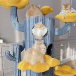 Deluxe Large Cactus Solid Cat Tree Climbing Frame - Image 6
