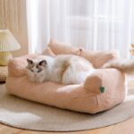 Cat Sofa Bed Washable Fluffy 4 Color Couch - Image 2