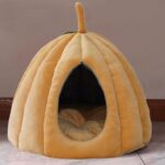 Pumpkin Cat Bed Sleeping House 3 Color Cat Cave - Image 6