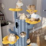 Deluxe Large Cactus Solid Cat Tree Climbing Frame - Image 5