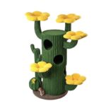 Deluxe Large Cactus Solid Cat Tree Climbing Frame - Image 11