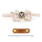 Camellia Cat Collar with Pearls - Image 12