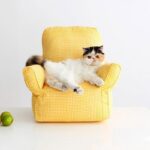 Mini Cat Armchair Sofas Fluffy 4 Color Bed Couch - Image 4