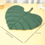 Cat Bed Mat Leaf Shape Washable Double-sided Use - Image 9