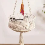 Cat Hammock Nest Handmade Cotton Rope Swing Bed - Image 21