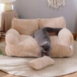 Cat Sofa Bed Washable Fluffy 4 Color Couch - Image 8