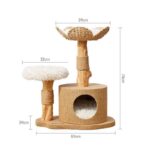 Cattail Solid Wood Cat Tree Climbing Frame - Image 11
