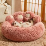 Green Monster Cat Sofa Fluffy Cat Bed Couch - Image 17