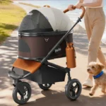 Three-wheeled Cat Carrier Rolling Stroller - Image 4