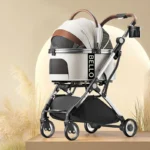 Luxury Detachable Cat Carrier Rolling Stroller - Image 7