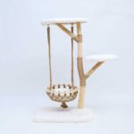 Solid Wooden Cradle Cat Tree Climbing Frame - Image 14