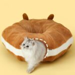 Bear Warm Cat Tunnel Foldable Cat Bed - Image 9