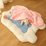 Strawberry Bear Cat Mat Bed Sleeping Pad - Image 2