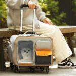Cat Rolling Carrier Backpack With Wheels Trolley Bag - Image 4