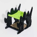 Halloween  Gothic Cat Bed Hammock Green Scratching Board - Image 8