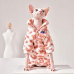 Pink Leopard Print Sphynx Cat Sweatshirt Clothes - Image 6