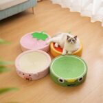 Cute Pig Cat Bed Round Scratching Pad - Image 2