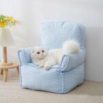 Mini Cat Armchair Sofas Fluffy 4 Color Bed Couch - Image 8