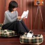 Vintage Plaid Cat Sofa Square Cat Bed - Image 3