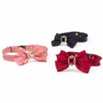 Ruffled Gemstone Bow Cat Collar - Image 5