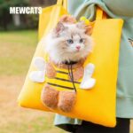 Funny Cat Carrier 3 Color Bee Tote Bag