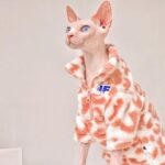 Pink Leopard Print Sphynx Cat Sweatshirt Clothes - Image 3