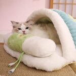 Super Warm Cat Bed Nest with Removable Pillow - Image 5