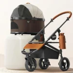 Three-wheeled Cat Carrier Rolling Stroller - Image 2