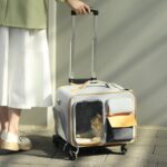 Cat Rolling Carrier Backpack With Wheels Trolley Bag - Image 9
