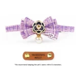 Camellia Cat Collar with Pearls - Image 14