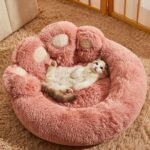 Green Monster Cat Sofa Fluffy Cat Bed Couch - Image 15
