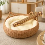 Pure Manual Wicker Cat Bed Four Seasons General - Image 17