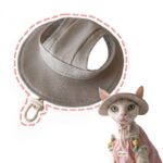 Hairless Cat Clothes Devon 16 Color Sunscreen Sun Hat - Image 13