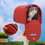 Cute Postbox Cat Climbing Frame Bed All In One Cat Tree - Image 6
