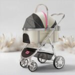 L9 Foldable Cat Carrier Stroller with Wheels - Image 8
