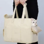 Cat Carrier Outdoor Travel Warm Tote Bag - Image 6
