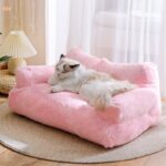 Cat Sofa Bed Washable Fluffy 4 Color Couch - Image 5