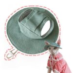 Hairless Cat Clothes Devon 16 Color Sunscreen Sun Hat - Image 10