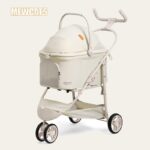 3-Wheeled Lightweight Pet Cat Carrier Stroller