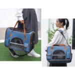 Cat Carrier Bag Foldable Tote 3 Color Handbag - Image 6