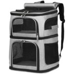 Double Layer Cat Carrier Bag With Wheels 4 Color Backpack - Image 5