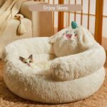 Green Monster Cat Sofa Fluffy Cat Bed Couch - Image 19