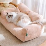 Cat Sofa Bed Washable Fluffy 4 Color Couch - Image 3