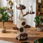 Treehouse Cat Tree for Multiple Cats Climbing Condo - Image 5